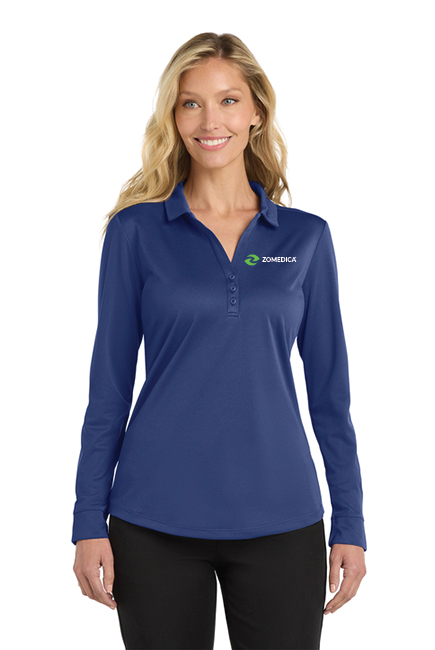 Port Authority Women's Silk Touch Performance Long Sleeve Polo