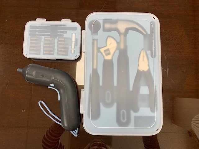 Tool Box with IKEA Drill and Bits