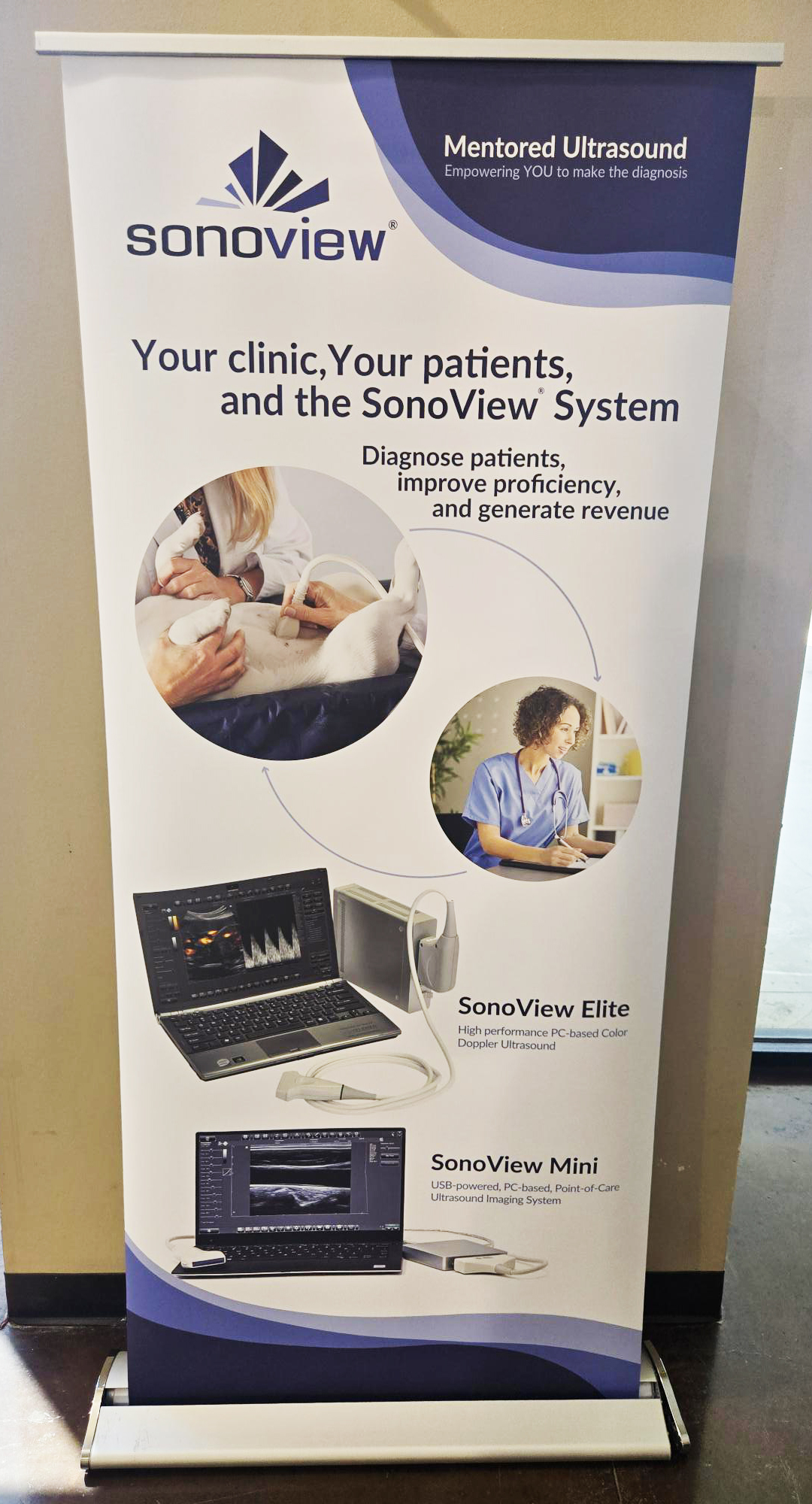 Sonoview Banner Stand